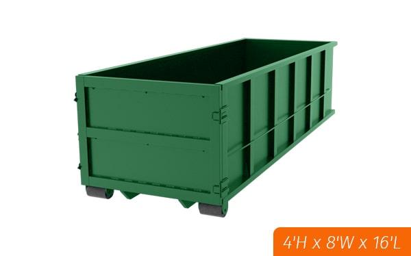 you can easily schedule pickup for your 15 yard dumpster rental by contacting our customer service team