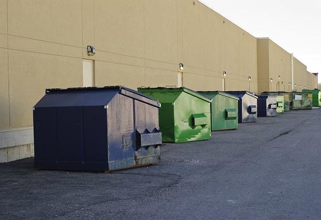 a site supervisor checking a construction dumpster in Palisades